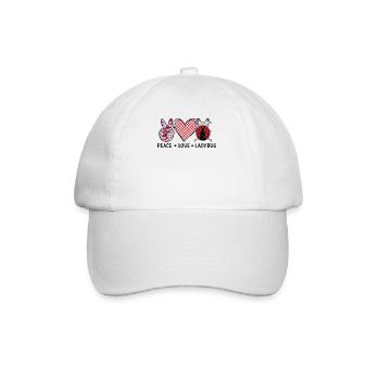Peace Dear ladybugs - Baseball Cap - white/white - Front