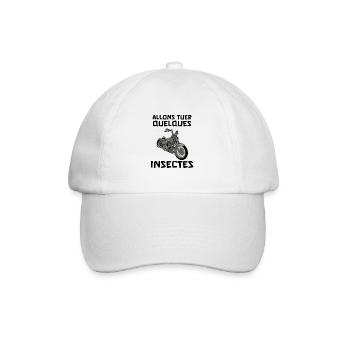 allons tuer quelques insectes - Casquette classique - blanc/blanc - Devant