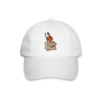 Violon Violoniste Maman Rétro Vintage - Casquette classique - blanc/blanc - Devant