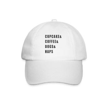 Cupcake Saying - Dogs - Baseball Cap - white/white - Front