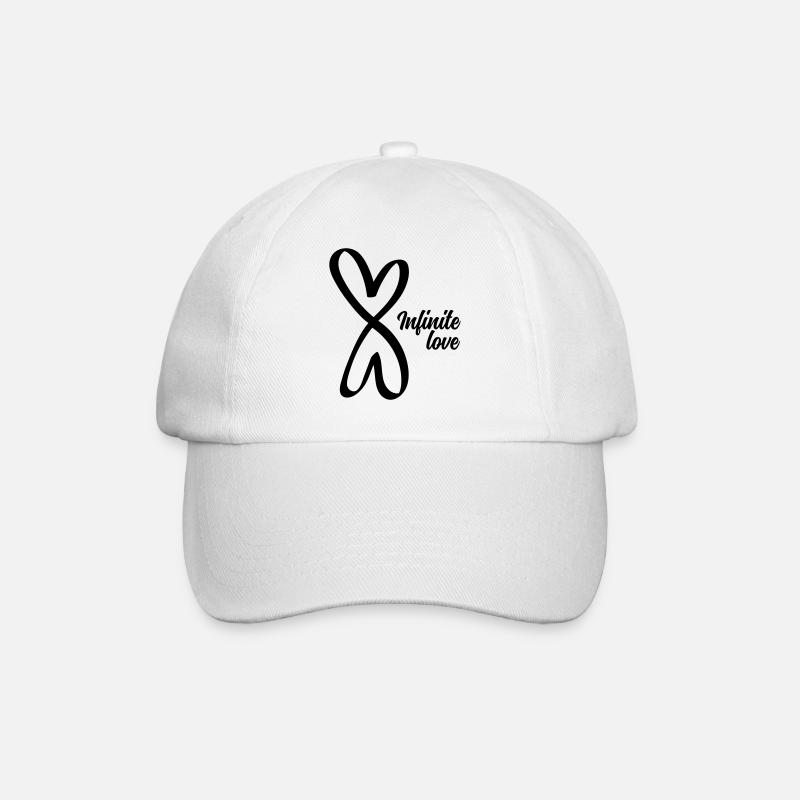 Infinite love - Baseballkappe - Weiß/Weiß