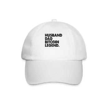 Bitcoin Père | Cadeau pour un investisseur crypto - Casquette classique - blanc/blanc - Devant
