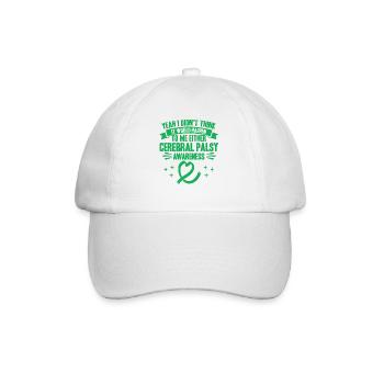 Cerebral Palsy Fighter Cerebral Palsy Awareness - Baseball Cap - white/white - Front