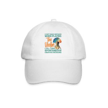 Violoniste de violon que je ne fais pas - Casquette classique - blanc/blanc - Devant