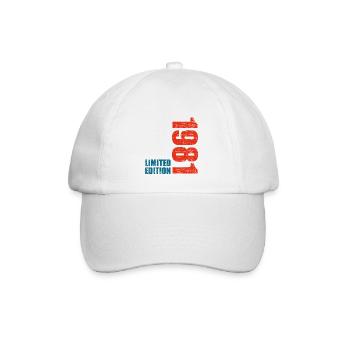 42th Birthday Men Women 42 Years 1981 Funny Gift - Baseball Cap - white/white - Front
