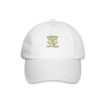 Science teachers love brains - Baseball Cap - white/white - Front