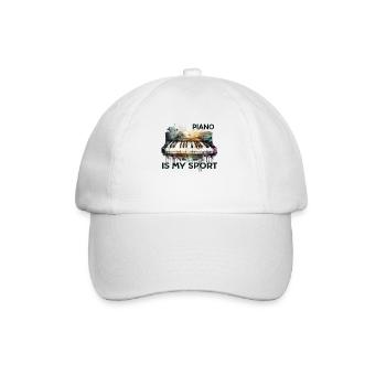 Pianist Piano Player Piano Piano Making Music - Baseball Cap - white/white - Front
