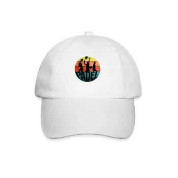 Padel Paddle Raquette Tennis Sport I Cadeau - Casquette classique - blanc/blanc - Devant