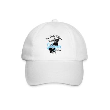 In conversation with my Sphynx Today Kitten Pet - Baseball Cap - white/white - Front
