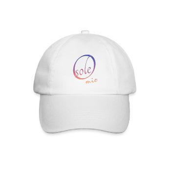 O sole mio - Baseballkappe - Weiß/Weiß - Vorne