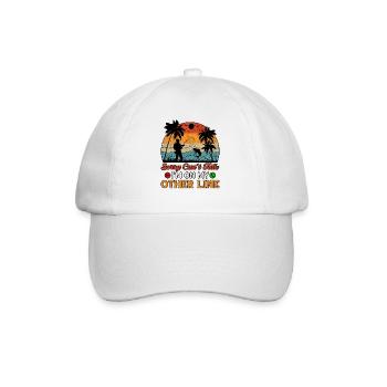 Sorry Can't Talk I'm On My Other Line Fishing - Baseball Cap - white/white - Front