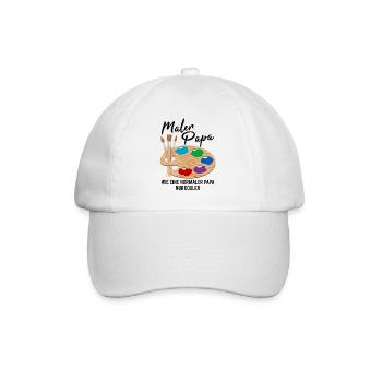 Maler Papa Malerei Kunst Künstler Spruch Geschenk - Baseballkappe - Weiß/Weiß - Vorne