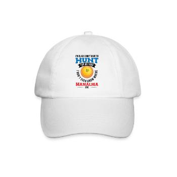 Je ne sais pas où habite Mamaliga - Casquette classique - blanc/blanc - Devant
