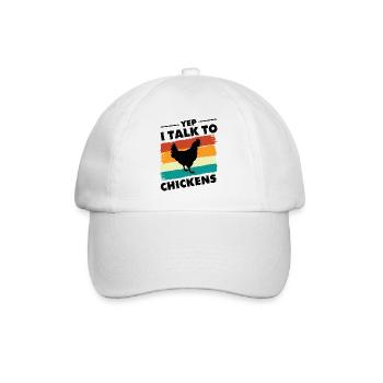 Cadeau d’élevage de poulet de poulet éleveur de poulet - Casquette classique - blanc/blanc - Devant