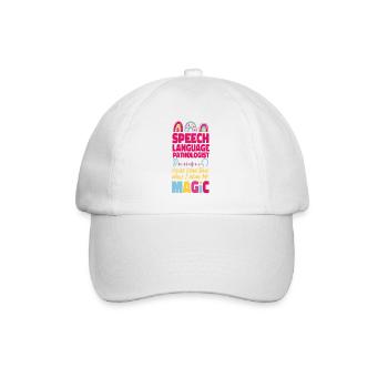 Speech Therapist Therapy Assistant - Baseball Cap - white/white - Front