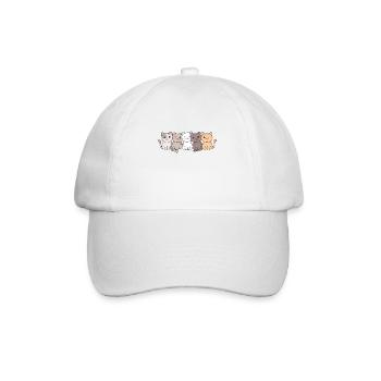 chat kawaii chats animaux mignons pour enfants - Casquette classique - blanc/blanc - Devant