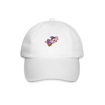 Axolotl Halloween Witch Children Witches Costume - Baseball Cap - white/white - Front