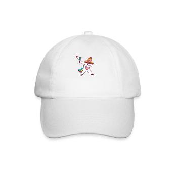 Tupfendes Einhorn Shirt Cinco de Mayo Kinder - Baseballkappe - Weiß/Weiß - Vorne