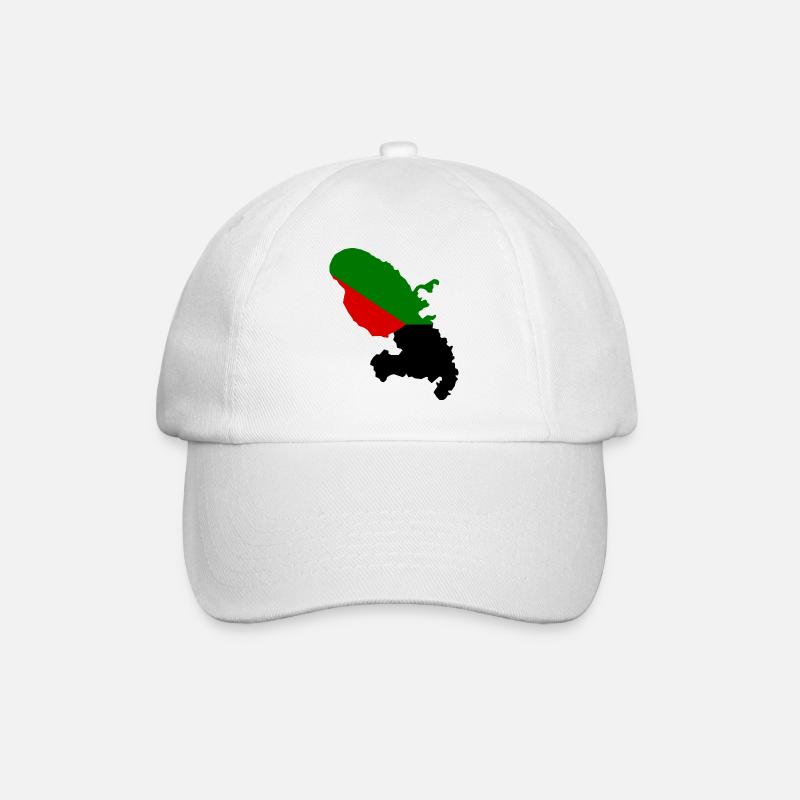 Carte de la martinique - Casquette classique - blanc/blanc