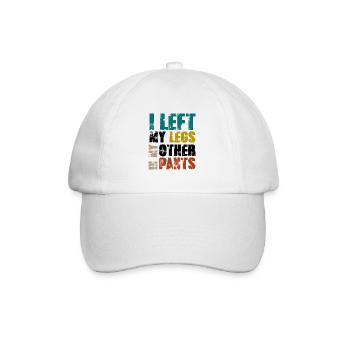I left my legs in my other pants - Baseballkappe - Weiß/Weiß - Vorne