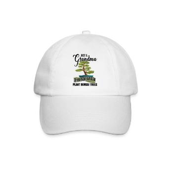 Grandma Bonsai Tree Gardening - Baseball Cap - white/white - Front