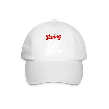 Tuner de voiture, Mécanicien automobile, Voiture de course, Tuning - Casquette classique - blanc/blanc - Devant