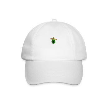 Avocat mexicain au sombrero - Casquette classique - blanc/blanc - Devant