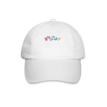 Genderflux Flag Pride LGBTQ Axolotl - Casquette classique - blanc/blanc - Devant