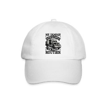 Papa Routier Poids Lourd - Casquette classique - blanc/blanc - Devant