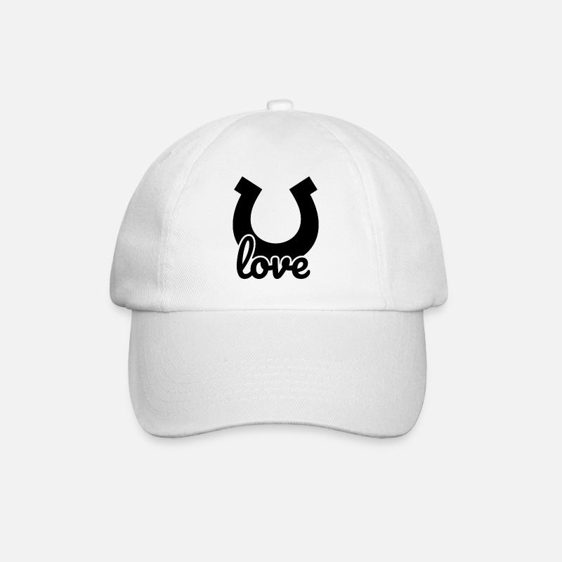 L’amour du fer à cheval - Casquette classique - blanc/blanc