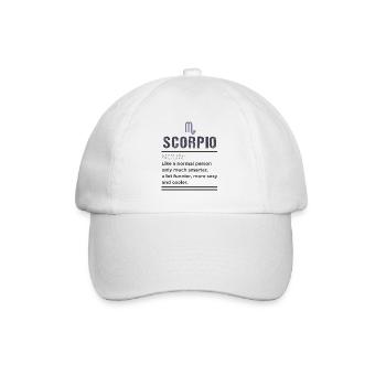 Nom du Scorpion - Comme une personne normale seulement - Casquette classique - blanc/blanc - Devant