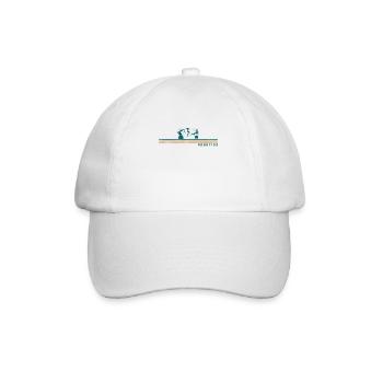 Robot Robotics Engineer Retro - Baseball Cap - white/white - Front