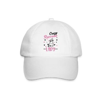 Crazy Raccoon lady Waschbär - Casquette classique - blanc/blanc - Devant