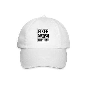 Fixer Of Everything Car Lover Automobile Mechanic - Baseball Cap - white/white - Front