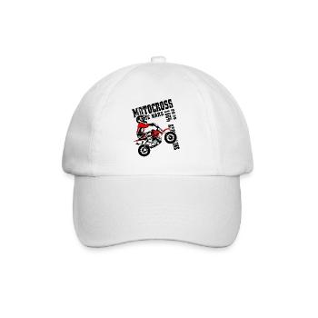 Kinder Motocross - KIDS MX - Baseball Cap - white/white - Front