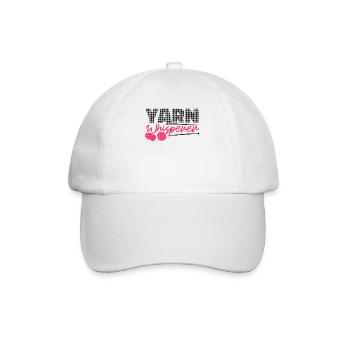 Knitting Knitter Yarn Whisperer - Baseballkappe - Weiß/Weiß - Vorne