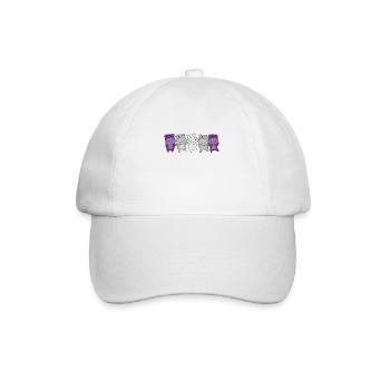 grisdrapeau sexuel fierté LGBTQ mignon hippopotame - Casquette classique - blanc/blanc - Devant