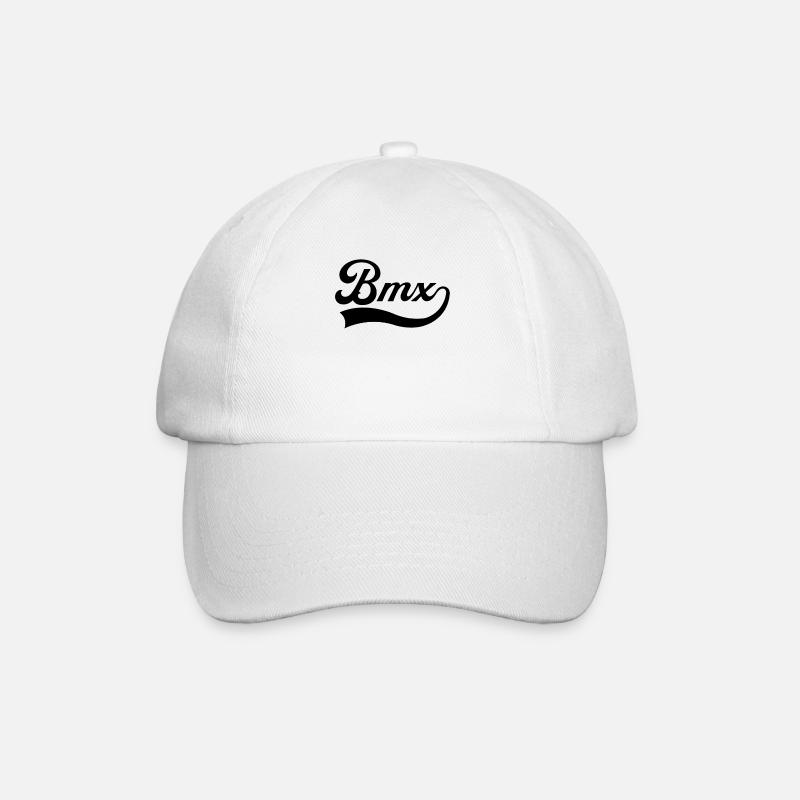 Bmx Schriftzug - Baseballkappe - Weiß/Weiß