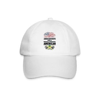 Geborener Jamaikaner Jamaika Amerikaner USA - Baseballkappe - Weiß/Weiß - Vorne