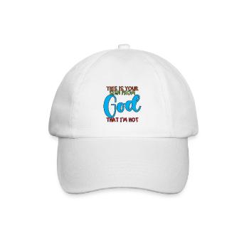 This Is Your Sign From God That I'm Hot 3 - Baseballkappe - Weiß/Weiß - Vorne