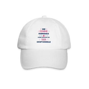 tata execeptionelle - Casquette classique - blanc/blanc - Devant