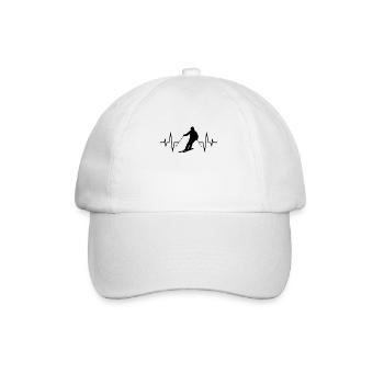 Skieur Le rythme cardiaque du skieur - Casquette classique - blanc/blanc - Devant