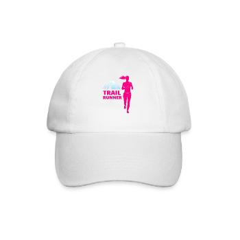 Trail Runner Running Jogging Jogger I Gift - Casquette classique - blanc/blanc - Devant