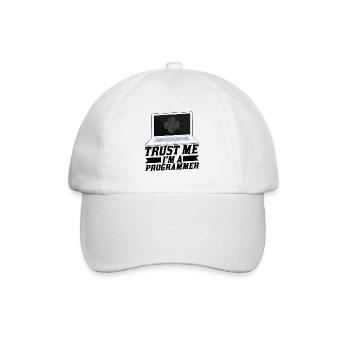 Trust Me I'm A Programmer - Baseballkappe - Weiß/Weiß - Vorne