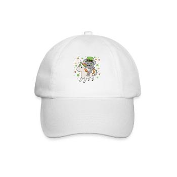 Souris avec licorne Saint-Patrick Irlande Bonheur - Casquette classique - blanc/blanc - Devant