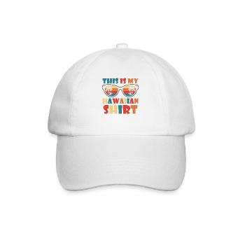 This Is My Hawaiian Luau Tropical Hawaii - Baseball Cap - white/white - Front