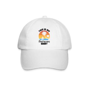 This Is My Hawaiian Luau Tropical Hawaii - Baseball Cap - white/white - Front