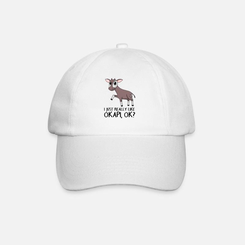 Okapi - Baseballkappe - Weiß/Weiß
