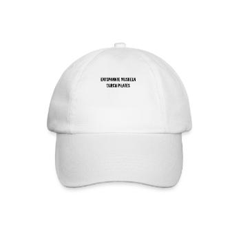 Pilates - Entspannte Muskeln durch Pilates - Baseballkappe - Weiß/Weiß - Vorne