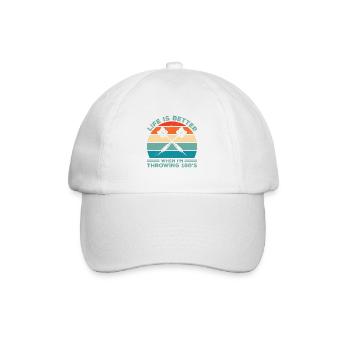 Life Is Better When I'm Throwing 180s Darting Dart - Baseball Cap - white/white - Front